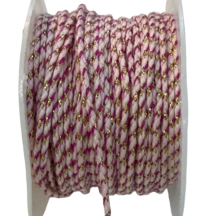 Cordon de bracelet Martenitsa, cordon de bracelet Martenitsa en coton rouge et blanc, 10 mètres