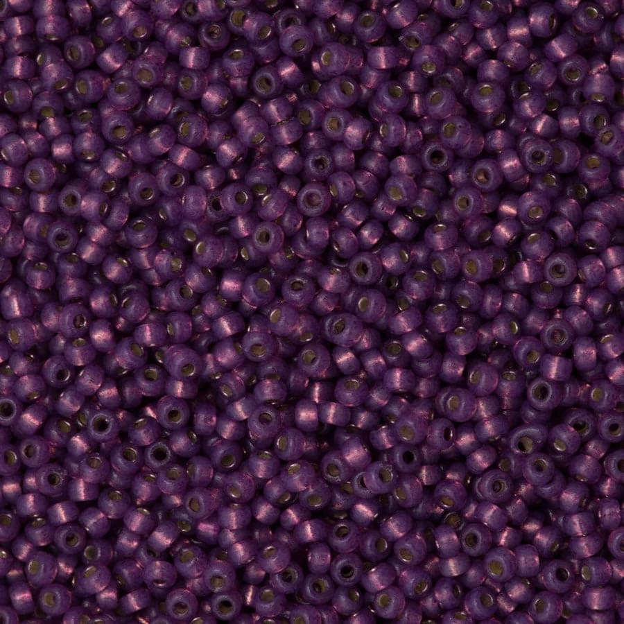 Miyuki Seed Beads 8/0 Duracoat Silverlined Dyed Dark Lilac, 4248-NEW!!!