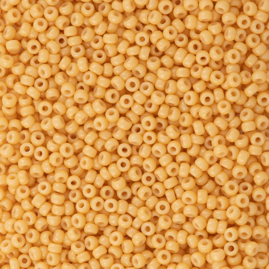 Miyuki Seed Beads Duracoat Opaque Banana, 11/0 Round Seed Beads