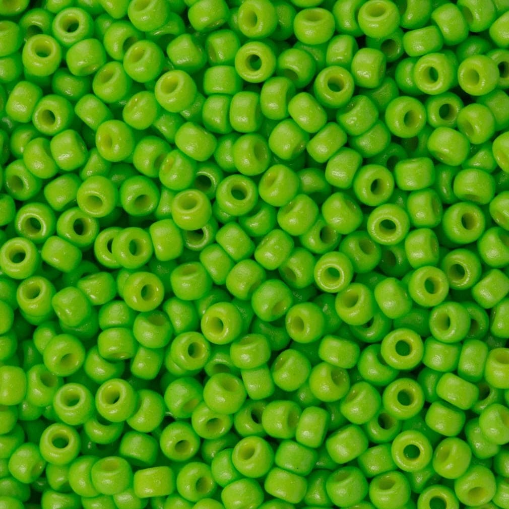 Miyuki Seed Beads 8/0 Duracoat Opaque Kiwi 4471-NEW!!!