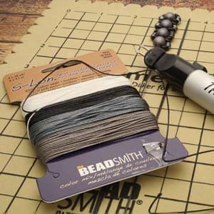 S-Lon Bead Cord 10 Yards Each Basic Mix, 40 Yards Total