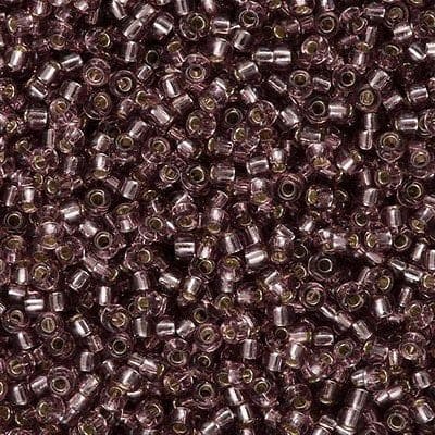Miyuki Seed Beads 8/0 Smoky Amethyst Silver Lined ,0012