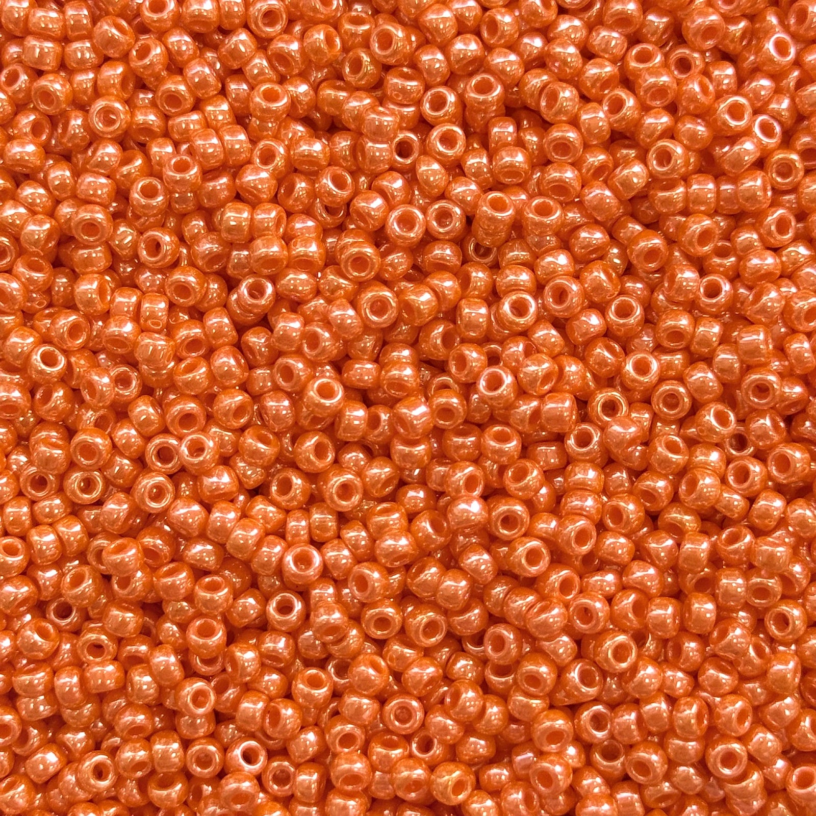 Miyuki Seed Beads 8/0 Opaque Luster Light Orange, 0423