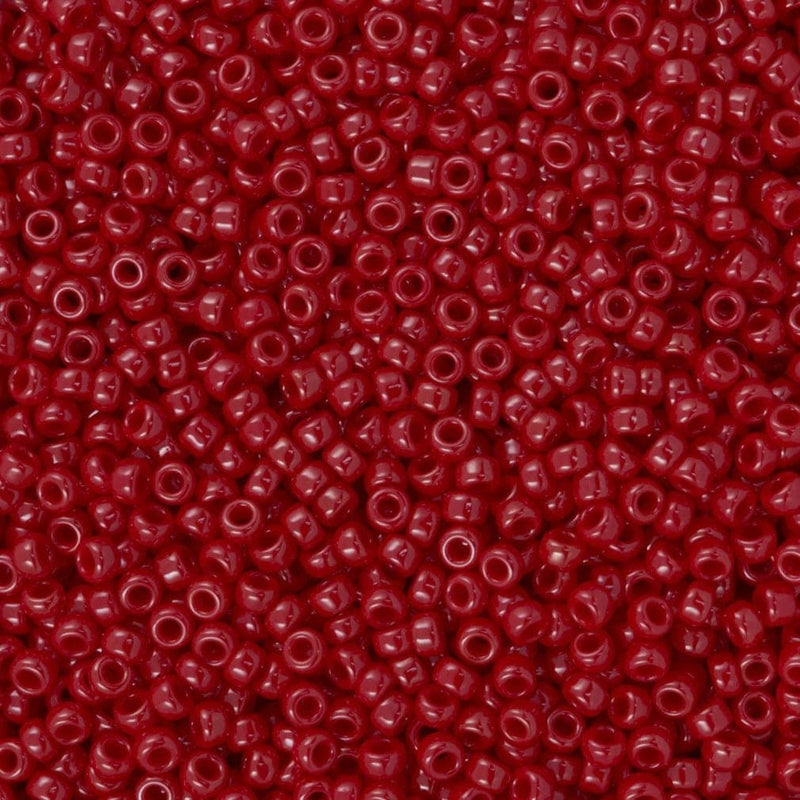 Miyuki Seed Beads 8/0 Red Opaque Luster ,0426