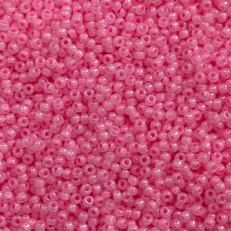 Miyuki Seed Beads 8/0 Soft Baby Pink Ceylon, 0518
