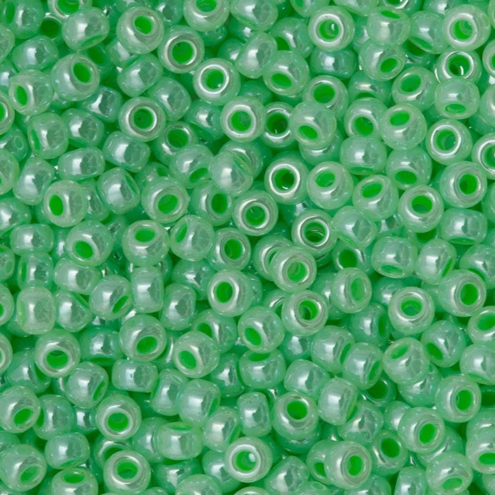 Miyuki Seed Beads 8/0 Mint Green Ceylon ,0520