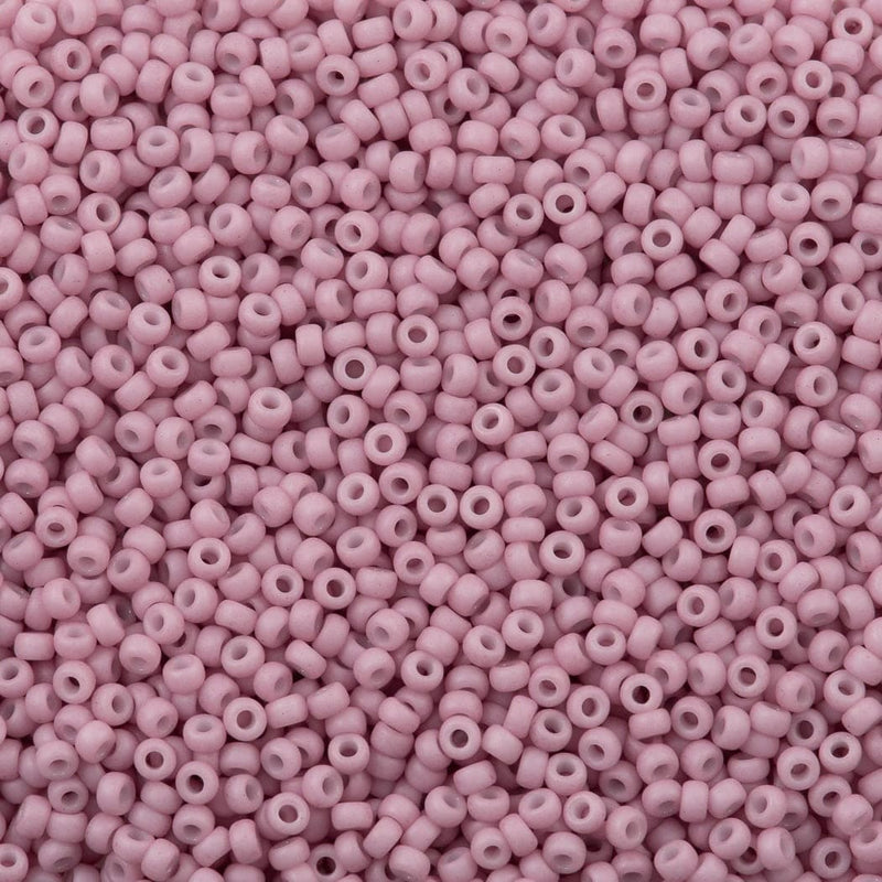 Miyuki Seed Beads 8/0 Matted Opaque Dusty Orchid, 2024-NEW!!!
