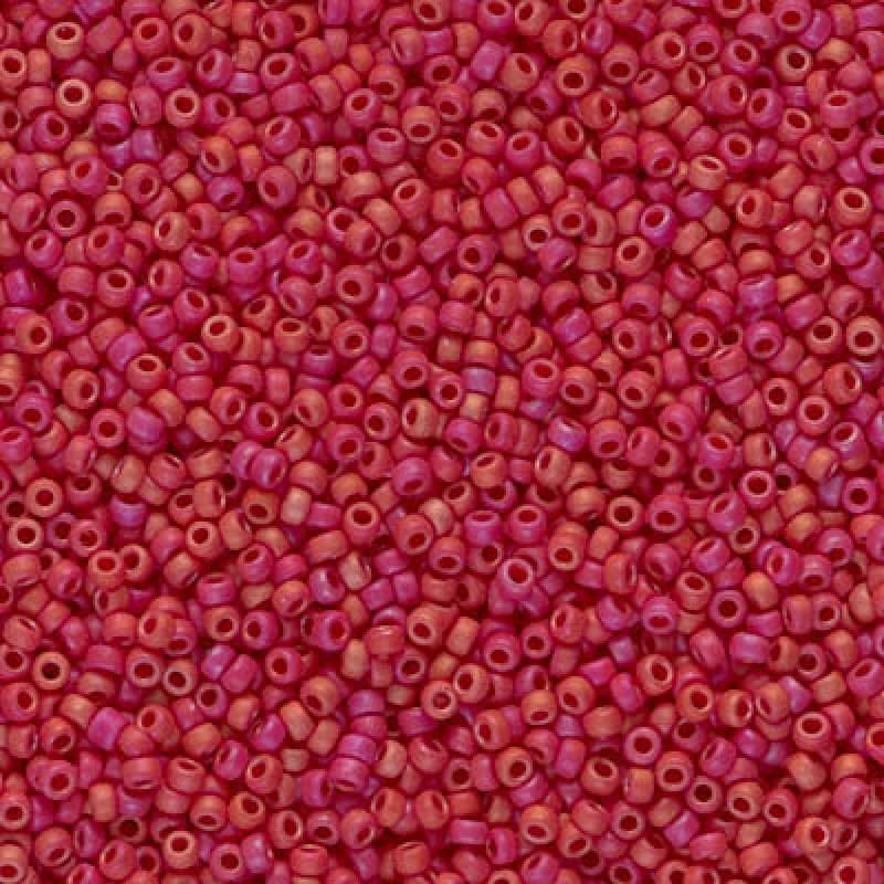Miyuki Seed Beads 8/0 Matted Opaque Red Luster, 2076-NEW!!!