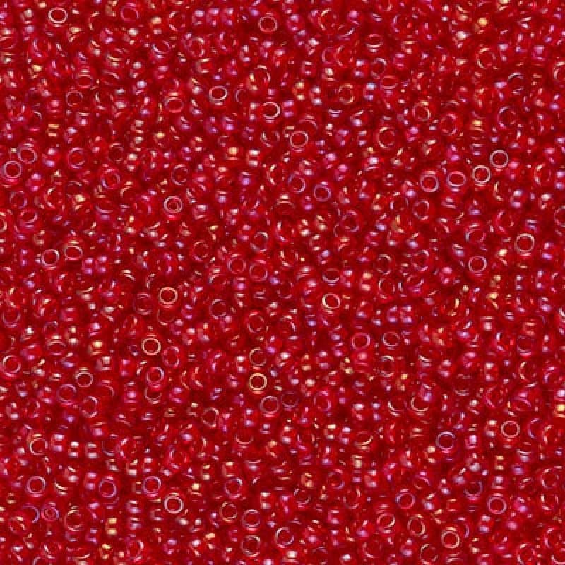 Miyuki Seed Beads 8/0 Lined Red AB , 2248