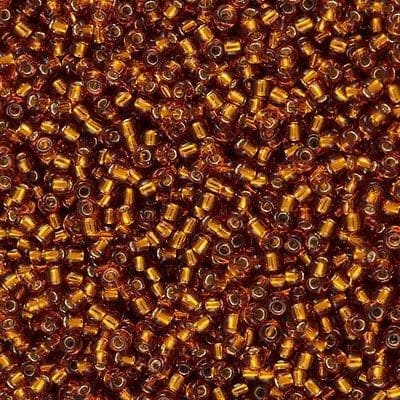 Miyuki Seed Beads 8/0 Silver Lined Topaz , 2422