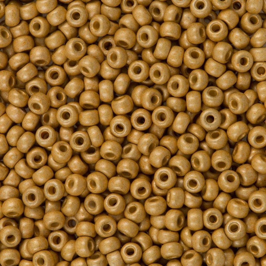 Miyuki Seed Beads 8/0 Matted Duracoat Galvanized Gold, 4202F-NEW!!!