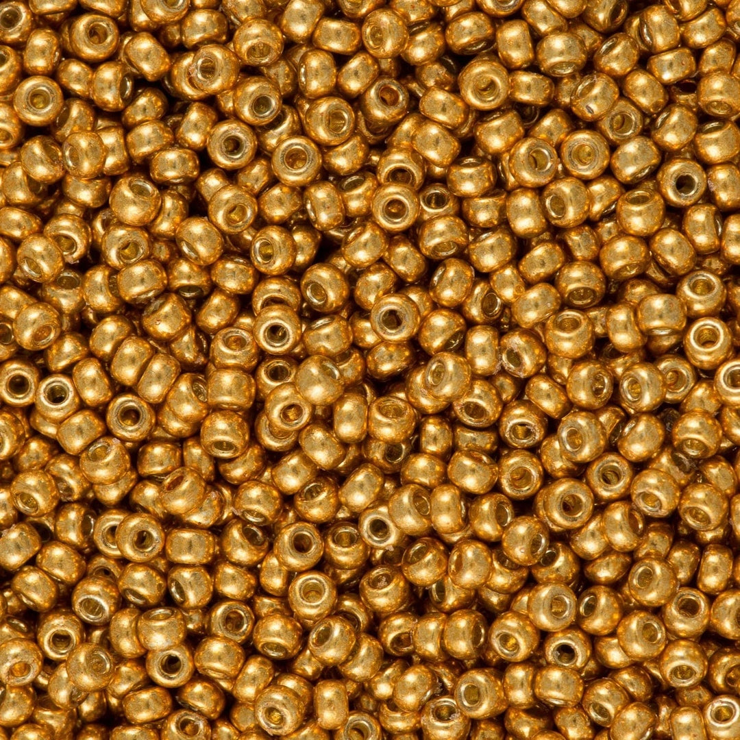 Miyuki Seed Beads 8/0 Duracoat Galvanized Yellow Gold, 4203-NEW!!!