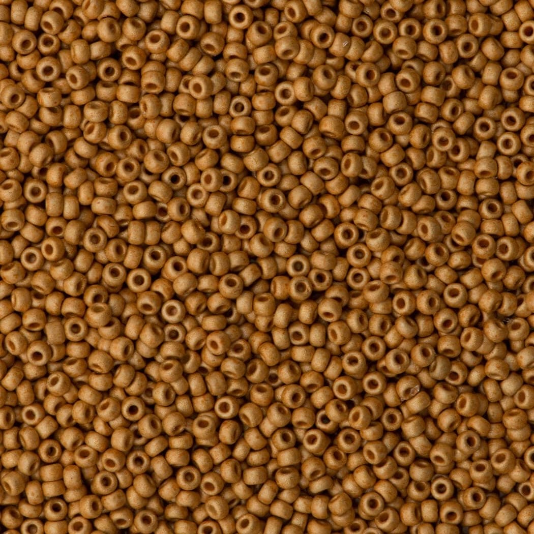 Miyuki Seed Beads 8/0 Matted Duracoat Galvanized Yellow Gold, 4203F-NEW!!!