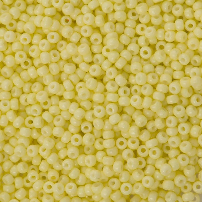 Miyuki Seed Beads 8/0  Duracoat Opaque Light Lemon Ice 4451-NEW!!!