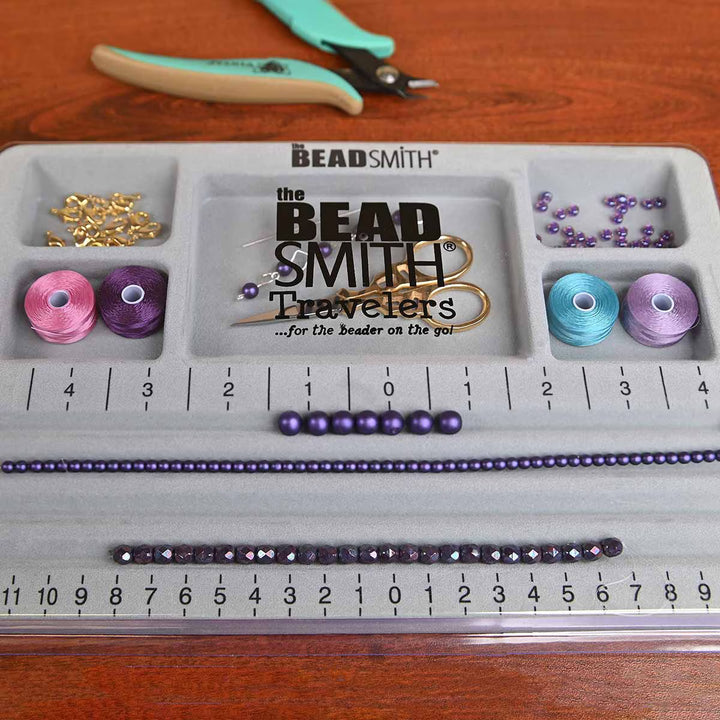 MINI BEAD BOARD WITH LID 3 STRAIGHT CHANNELS