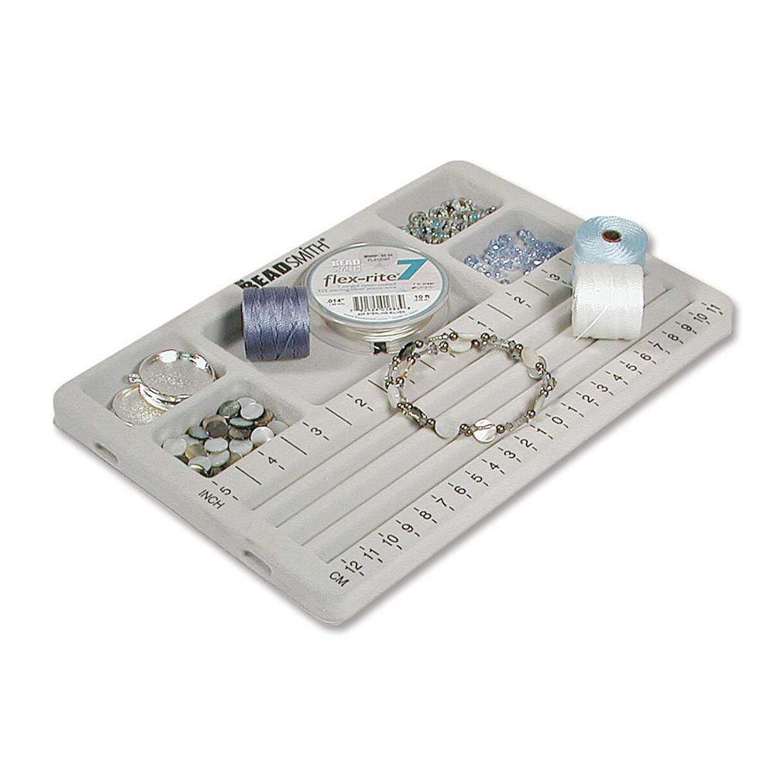 MINI BEAD BOARD WITH LID 3 STRAIGHT CHANNELS