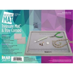 The Beadsmith Treasure Mat Tray and Mat - 11 x 14 Inches