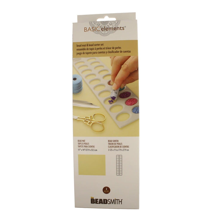 24-Hole Bead Sorter &amp; Bead Mat Set – Perfect for Beading Projects