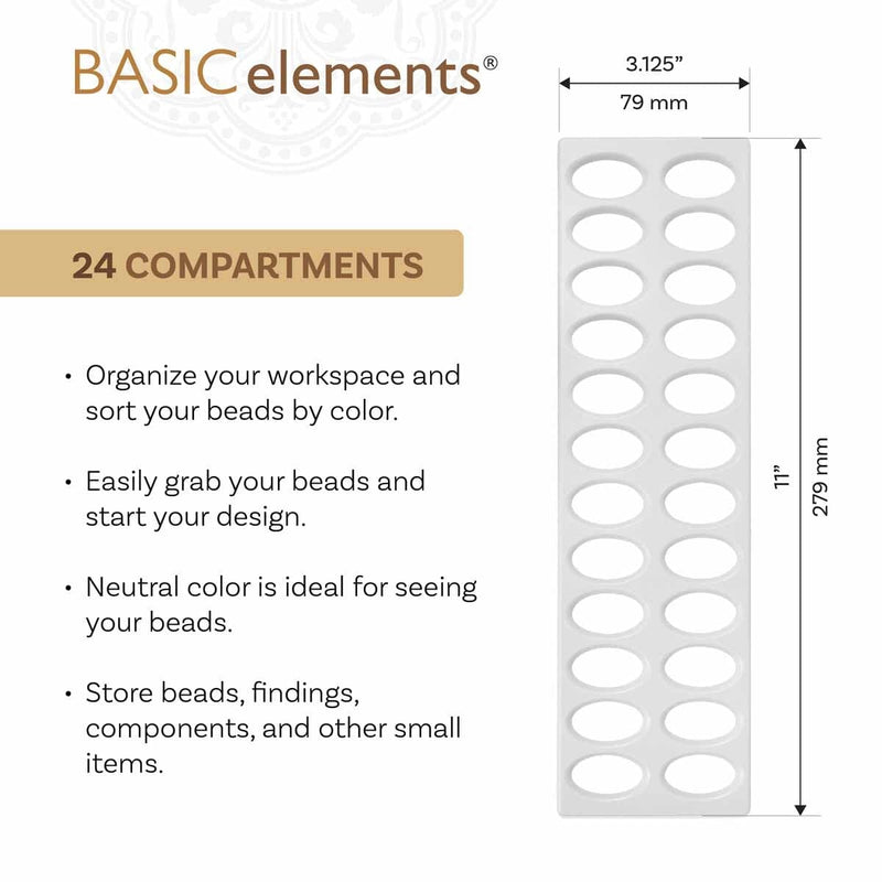24-Hole Bead Sorter & Bead Mat Set – Perfect for Beading Projects