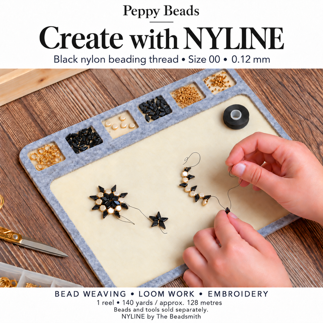 Beadsmith NYLINE Black Nylon Beading Thread 