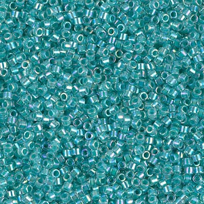 DB0079 - Lined Aqua Blue AB, Miyuki Delica 11/0