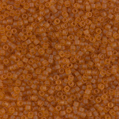 DB1261 - Matted Transparent Marigold, Miyuki Delica Beads,5 Gr Pack