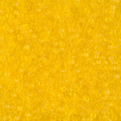 DB1301 - Dyed Transparent Yellow, Miyuki Delica Beads,5 Gr Pack