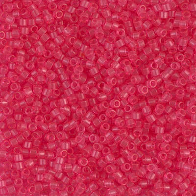DB1308 - Dyed Transparent Bubble Gum Pink, Miyuki Delica Beads,5 Gr Pack