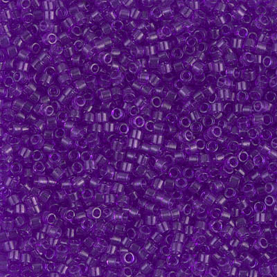 DB1315 - Dyed Transparent Violet, Miyuki Delica Beads,5 Gr Pack
