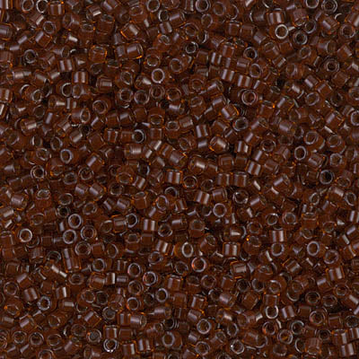 DB1392 - Dark Topaz Lined Rootbeer, Miyuki Delica Beads,5 Gr Pack