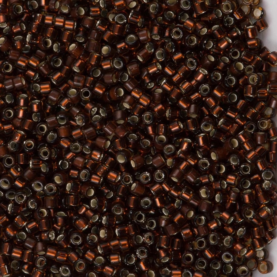 DB1684 - Silverlined Glazed Dark Rootbeer, Miyuki Delica 11/0