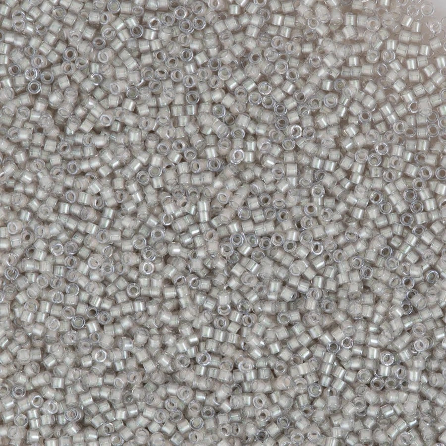 DB1711 - Pearl Lined Grey Mist AB, Miyuki Delica 11/0