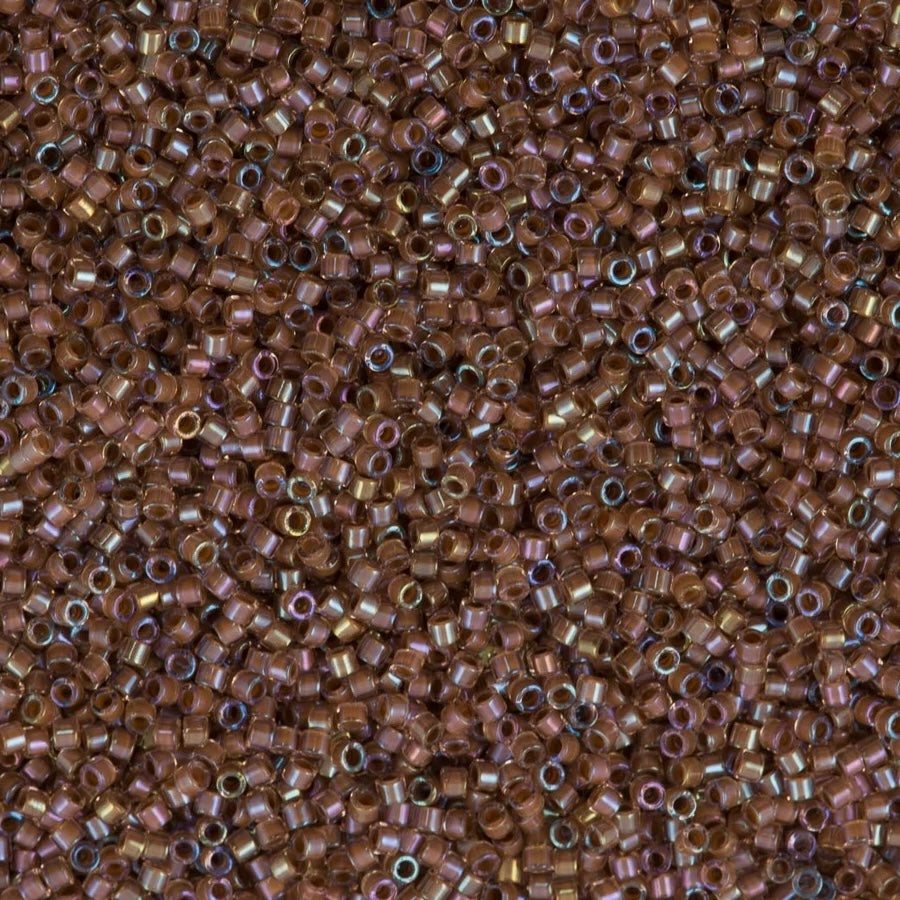 DB1732 - Cocoa Lined Crystal AB, Miyuki Delica 11/0