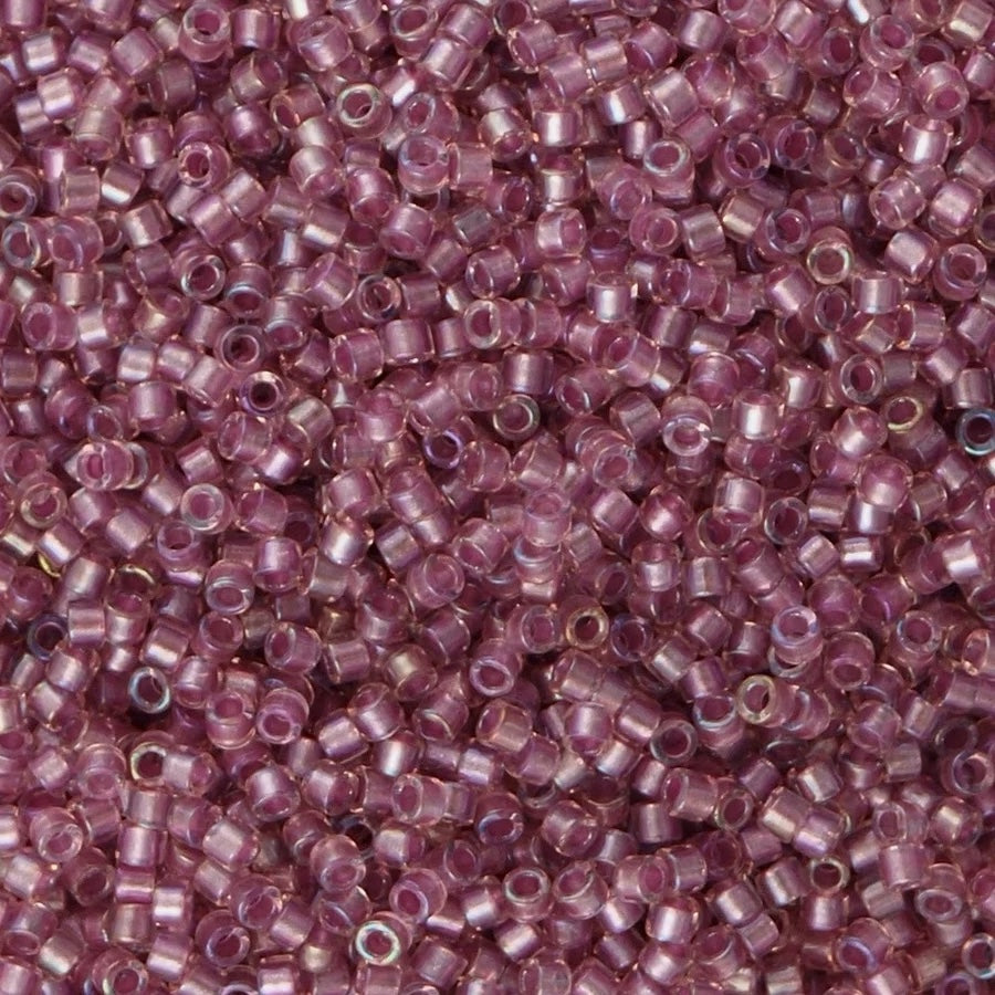 DB1745 - SPKL Antique Rose Lined Crystal AB, Miyuki Delica 11/0