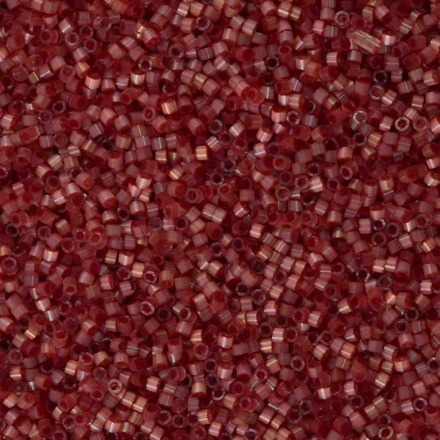 DB1805 - Dyed Dark Berry Silk Satin, Miyuki Delica  11/0