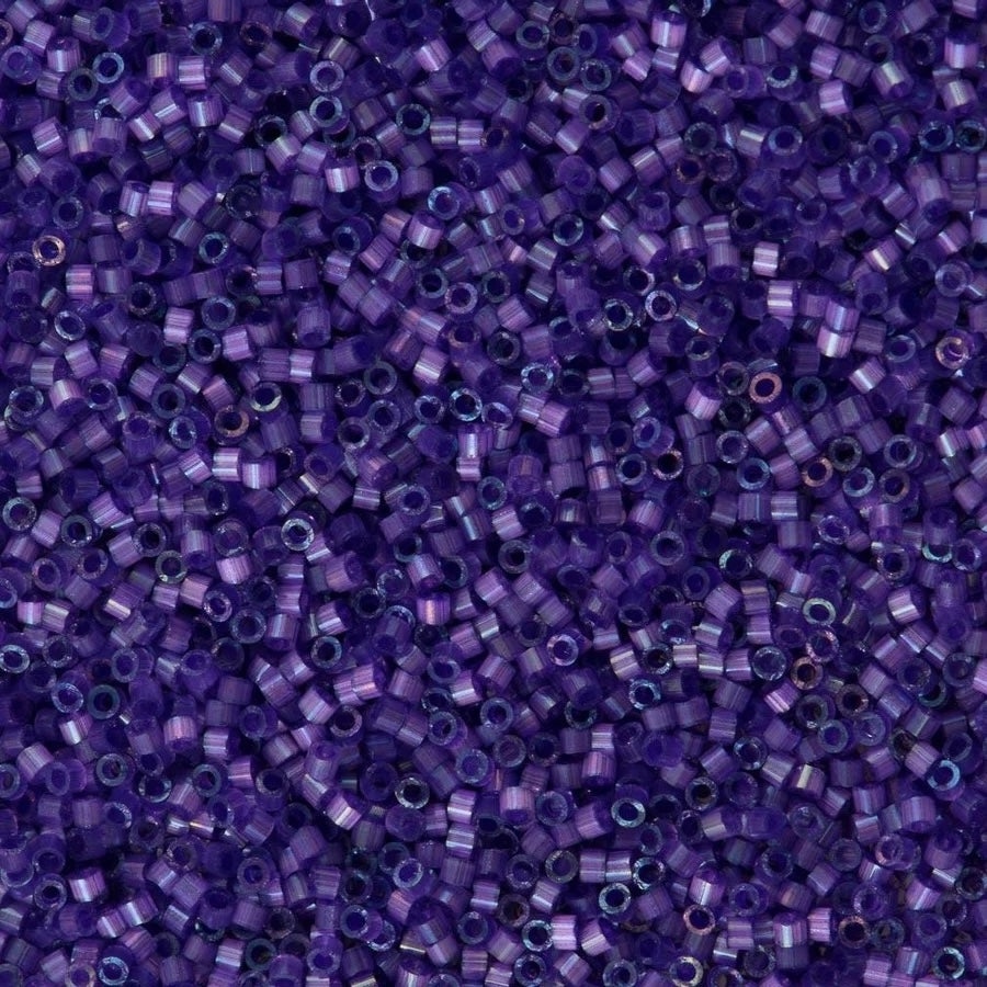 DB1810 - Dyed Purple Silk Satin, Miyuki Delica  11/0