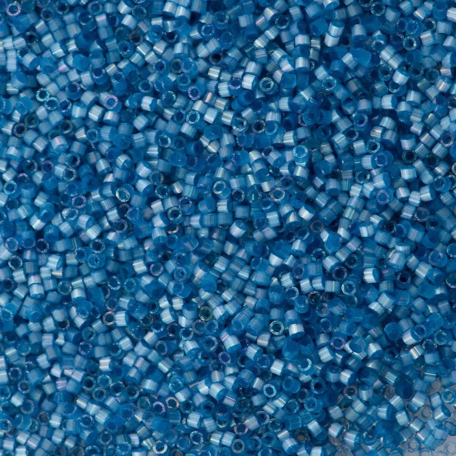 DB1811 - Dyed Dusk Blue Silk Satin, Miyuki Delica  11/0