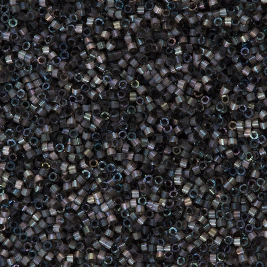 DB1818 - Dyed Rustic Gray Silk Satin, Miyuki Delica  11/0