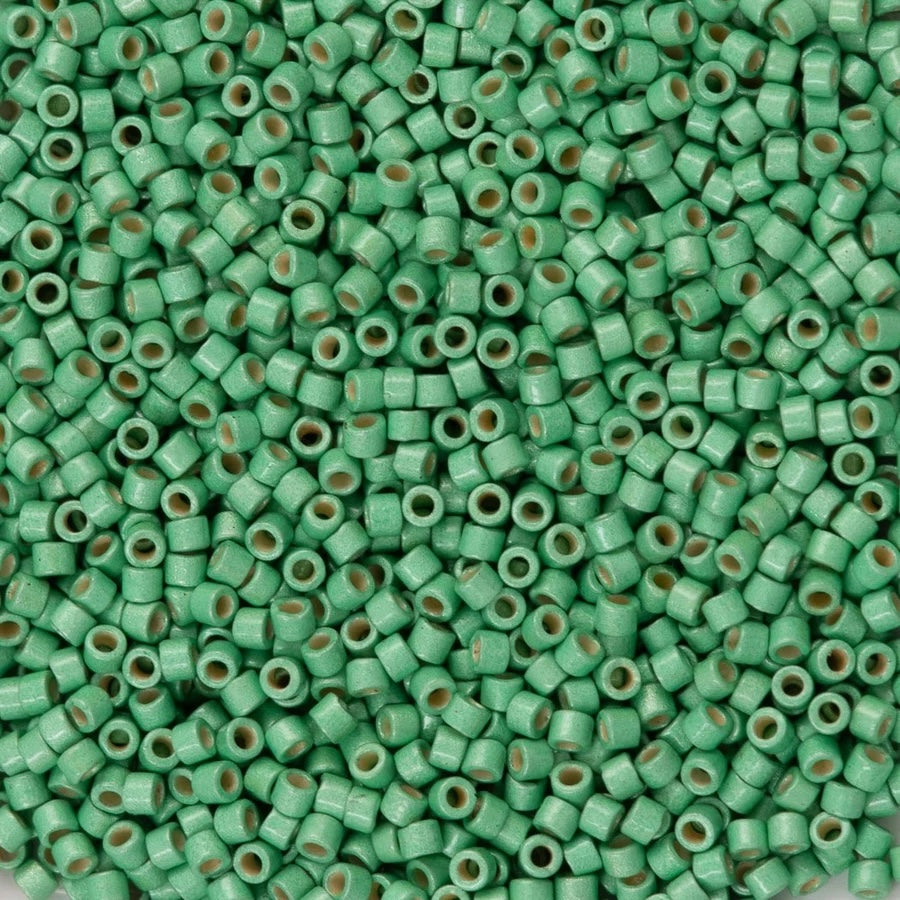 DB1844F - Duracoat Galvanized Matted Dark Mint Green, Miyuki Delica  11/0