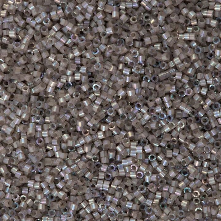 DB1877 - Silk Inside Dyed Pewter AB,  Miyuki Delica 11/0