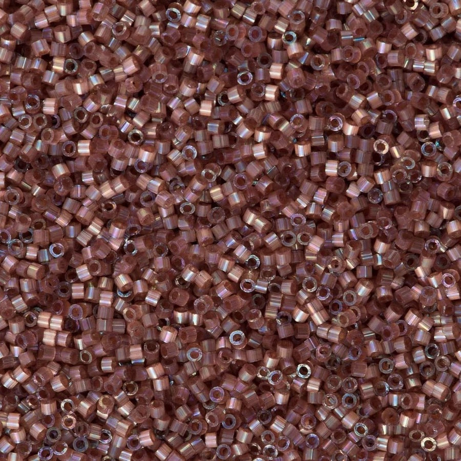 DB1878 - Silk Inside Dyed Rose Topaz AB, Miyuki Delica  11/0