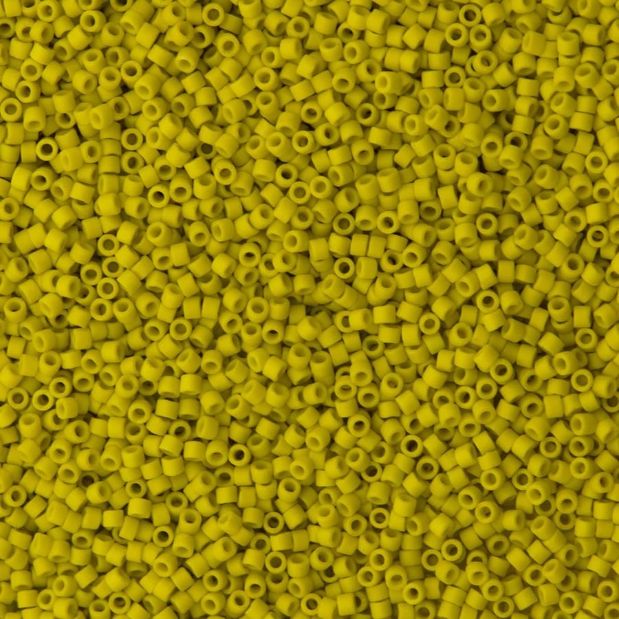 DB2283 - Matted Opaque Glazed Citron, Miyuki Delica 11/0