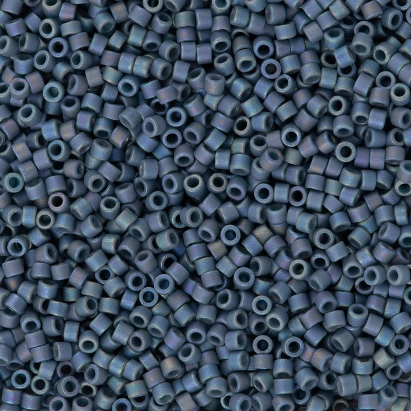 DB2316 - Matted Opaque Glazed Moody Blue AB, Miyuki Delica 11/0