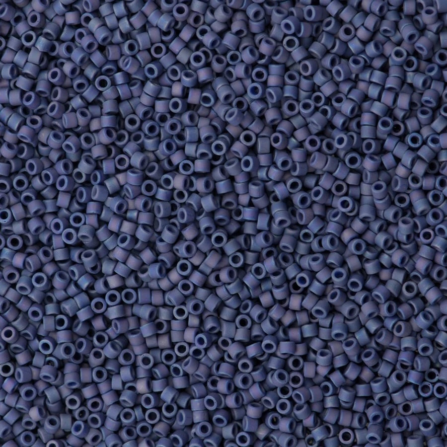 DB2319 - Matted Opaque Glazed Navy AB, Miyuki Delica 11/0