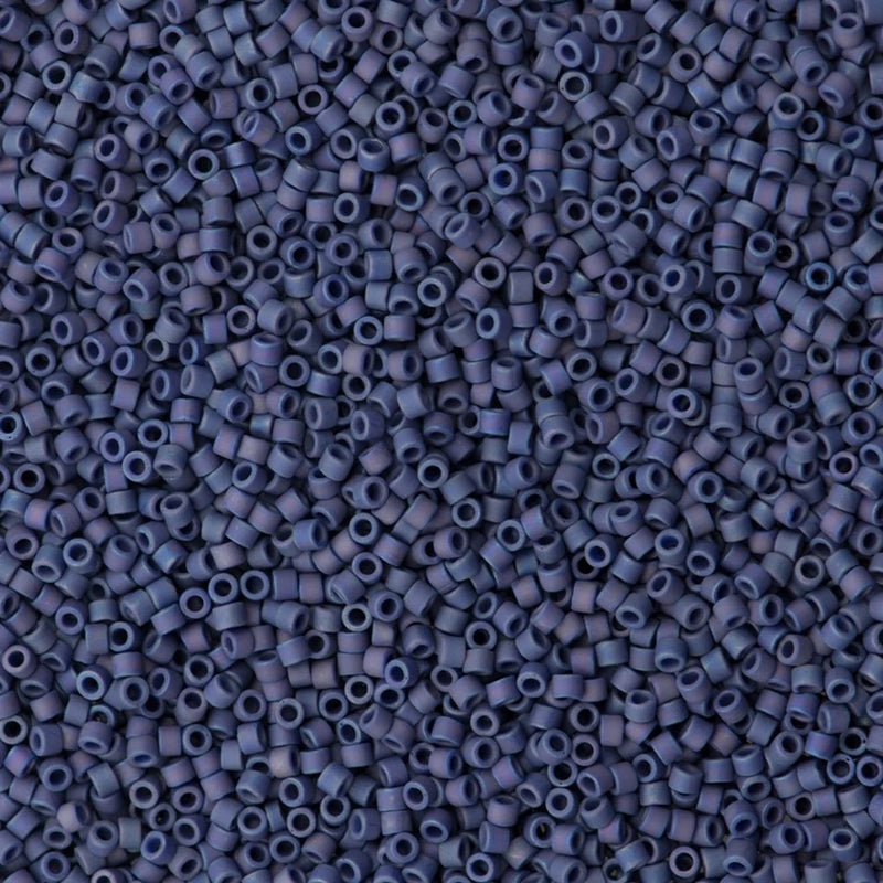 DB2319 - Matted Opaque Glazed Navy AB, Miyuki Delica 11/0