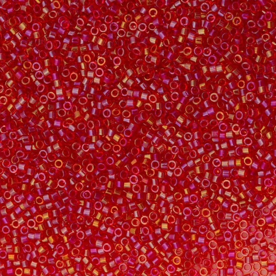 DB2374 Fancy Lined Siam, Miyuki Delica 11/0