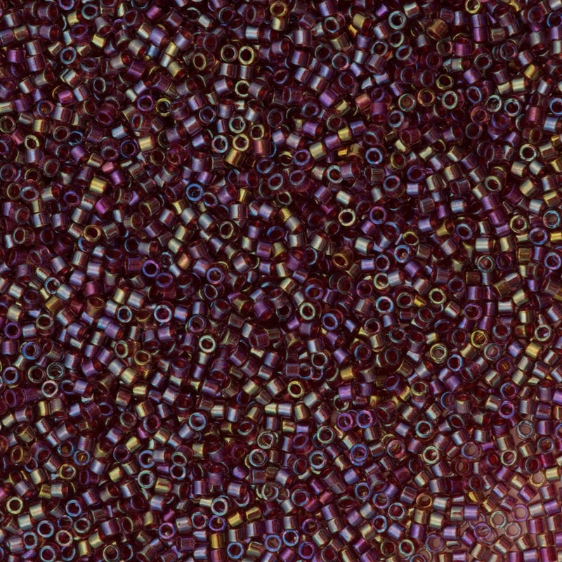 DB2375 Fancy Lined Rust, Miyuki Delica 11/0