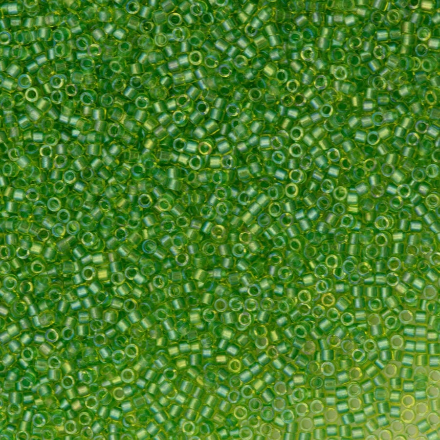 DB2376 Fancy Lined Celery, Miyuki Delica 11/0