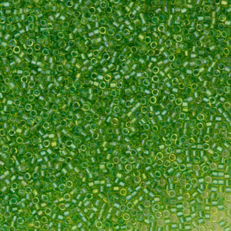 DB2376 Fancy Lined Celery, Miyuki Delica 11/0