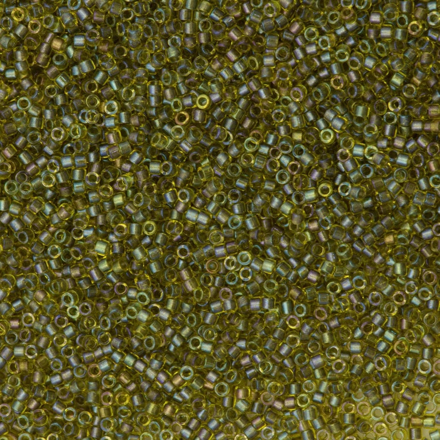 DB2377 Fancy Lined Olive, Miyuki Delica 11/0
